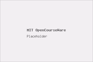 Thumbnail for MIT OpenCourseWare